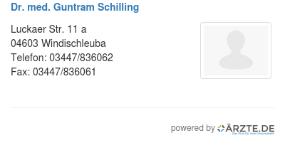 Dr med guntram schilling