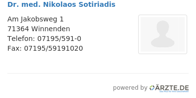 Dr med nikolaos sotiriadis