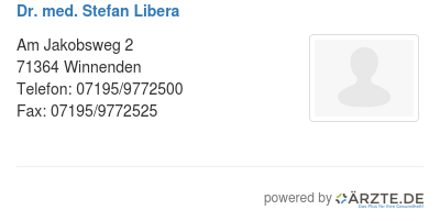 Dr med stefan libera