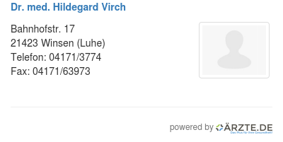 Dr med hildegard virch