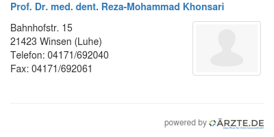 Prof dr med dent reza mohammad khonsari