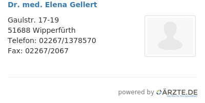 Dr med elena gellert