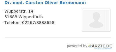Dr med carsten oliver bernemann 644407