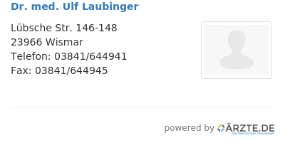 Dr med ulf laubinger