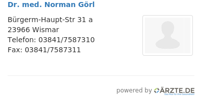 Dr med norman goerl 651309