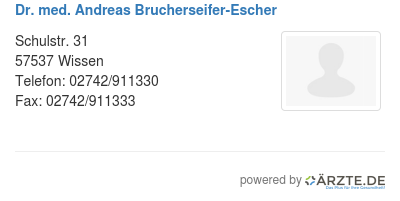 Dr med andreas brucherseifer escher