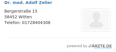 Dr med adolf zeller