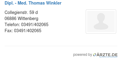 Dipl med thomas winkler