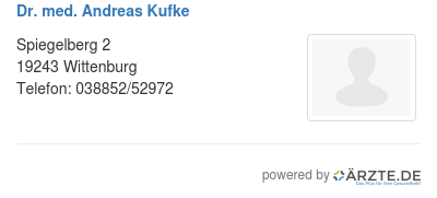 Dr med andreas kufke