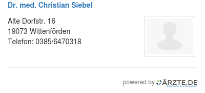 Dr med christian siebel 285096