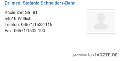 Dr med stefanie schneiders bahr