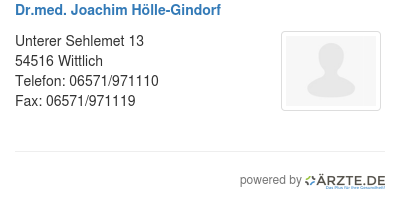 Dr med joachim hoelle gindorf