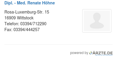 Dipl med renate hoehne