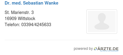 Dr med sebastian wanke