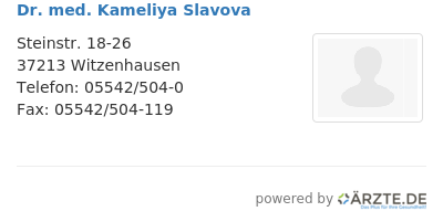 Dr med kameliya slavova 651001