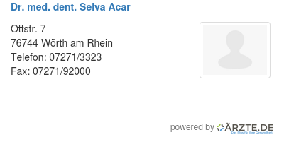 Dr med dent selva acar