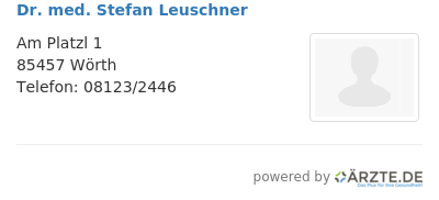 Dr med stefan leuschner