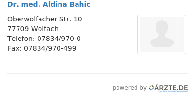 Dr med aldina bahic