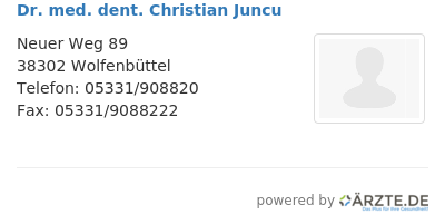 Dr med dent christian juncu