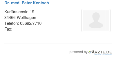Dr med peter kentsch