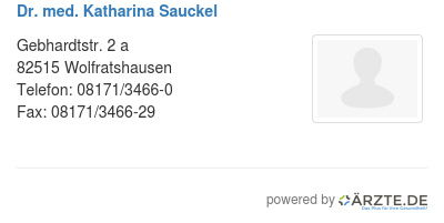 Dr med katharina sauckel 465053