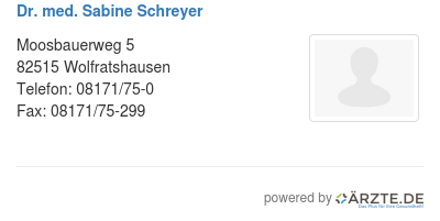 Dr med sabine schreyer