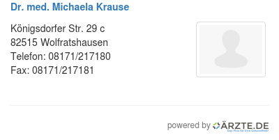 Dr med michaela krause