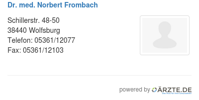 Dr med norbert frombach
