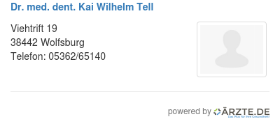 Dr med dent kai wilhelm tell