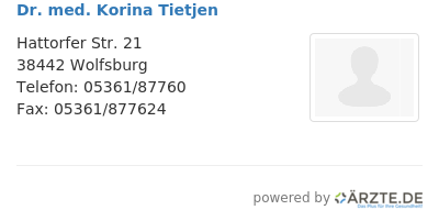 Dr med korina tietjen