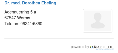 Dr med dorothea ebeling