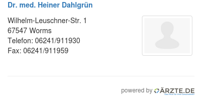 Dr med heiner dahlgruen