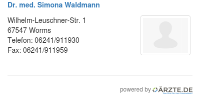 Dr med simona waldmann