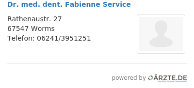Dr med dent fabienne service