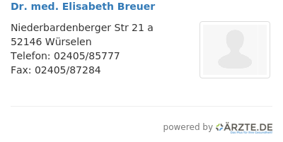 Dr med elisabeth breuer