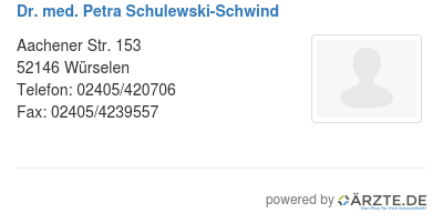 Dr med petra schulewski schwind