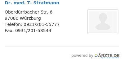 Dr med t stratmann