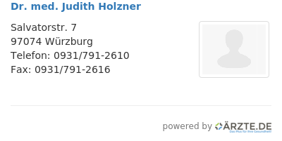 Dr med judith holzner