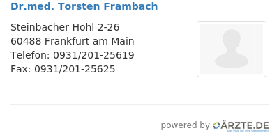 Dr med torsten frambach