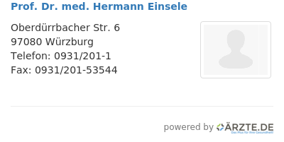 Prof dr med hermann einsele