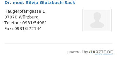Dr med silvia glotzbach sack