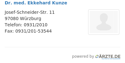 Dr med ekkehard kunze