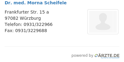 Dr med morna scheifele