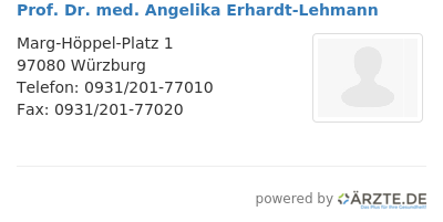 Prof dr med angelika erhardt lehmann
