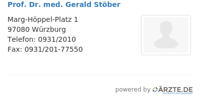Prof dr med gerald stoeber