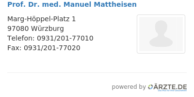 Prof dr med manuel mattheisen