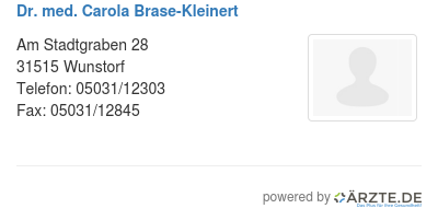 Dr med carola brase kleinert