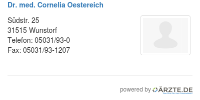 Dr med cornelia oestereich