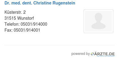 Dr med dent christine rugenstein