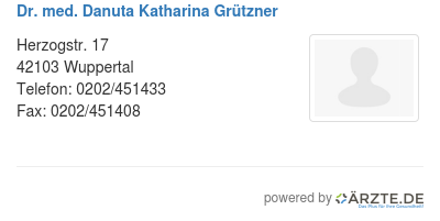 Dr med danuta katharina gruetzner